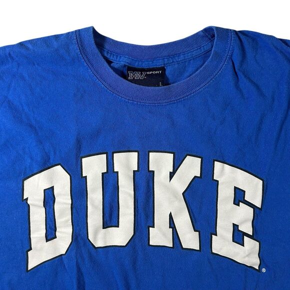 Duke Blue Devils Spell Out Graphic Shirt Men’s Large Long Sleeve University Y2K - Picture 3 of 9